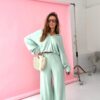 Komplet  Agatha Pucci Michelin pistacja