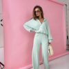 Komplet  Agatha Pucci Michelin pistacja
