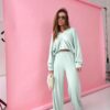 Komplet  Agatha Pucci Michelin pistacja