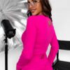 Legginsy La Diva GLAMOUR neonowy róż