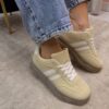 Sneakersy Zamszowe kanarkowe