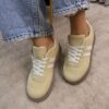Sneakersy Zamszowe kanarkowe
