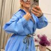 Sukienka koszulowa Slay BOOMB baby blue