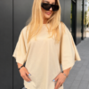 T-shirt Slay KATALINA oversizowa kanarkowy