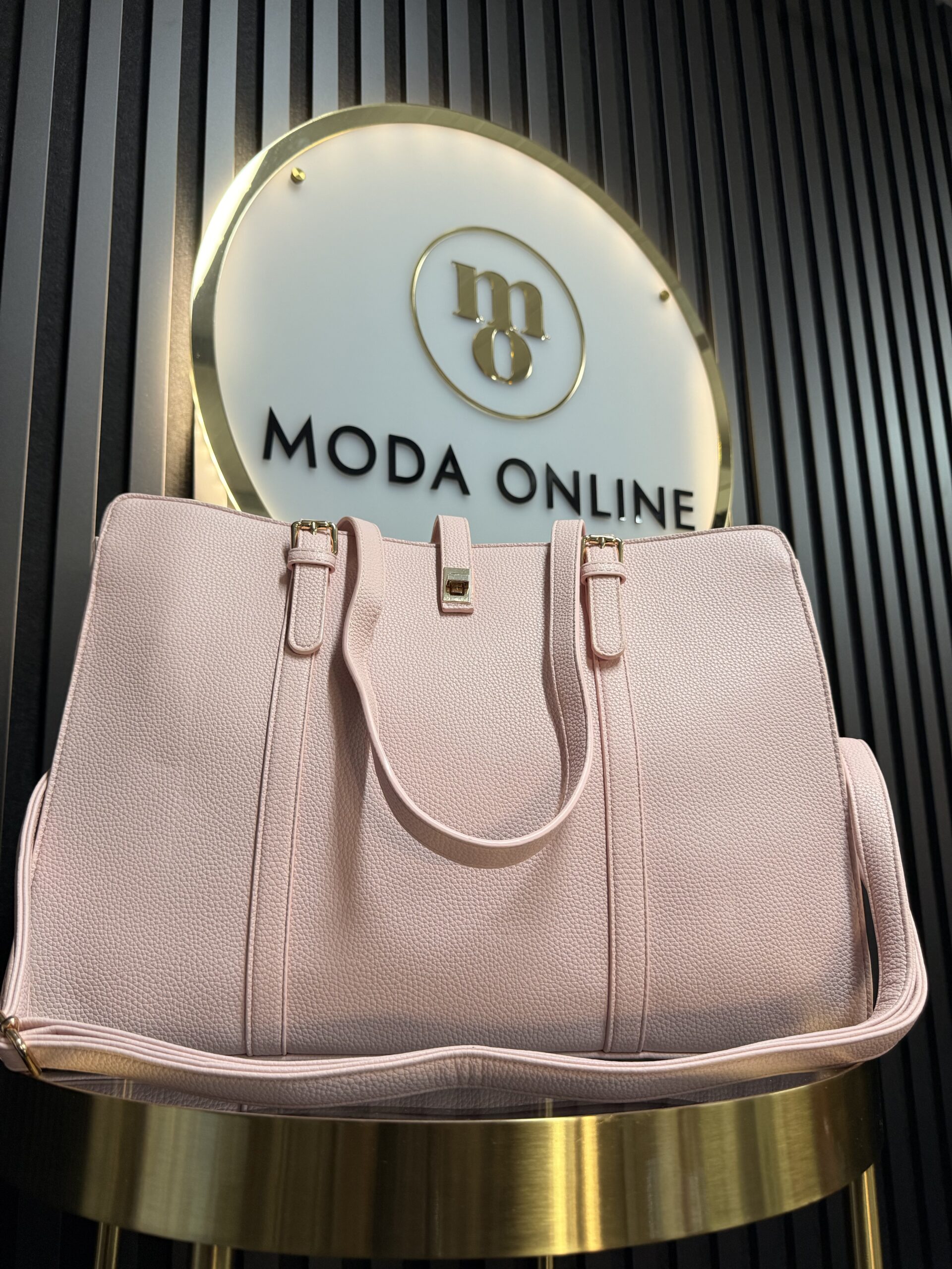 Torebka ELEGANT maxi pudrowa