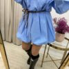 Sukienka koszulowa Slay BOOMB baby blue