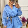 Sukienka koszulowa Slay BOOMB baby blue