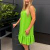 Klasyczna sukienka na ramiączkach SUMMER zielona