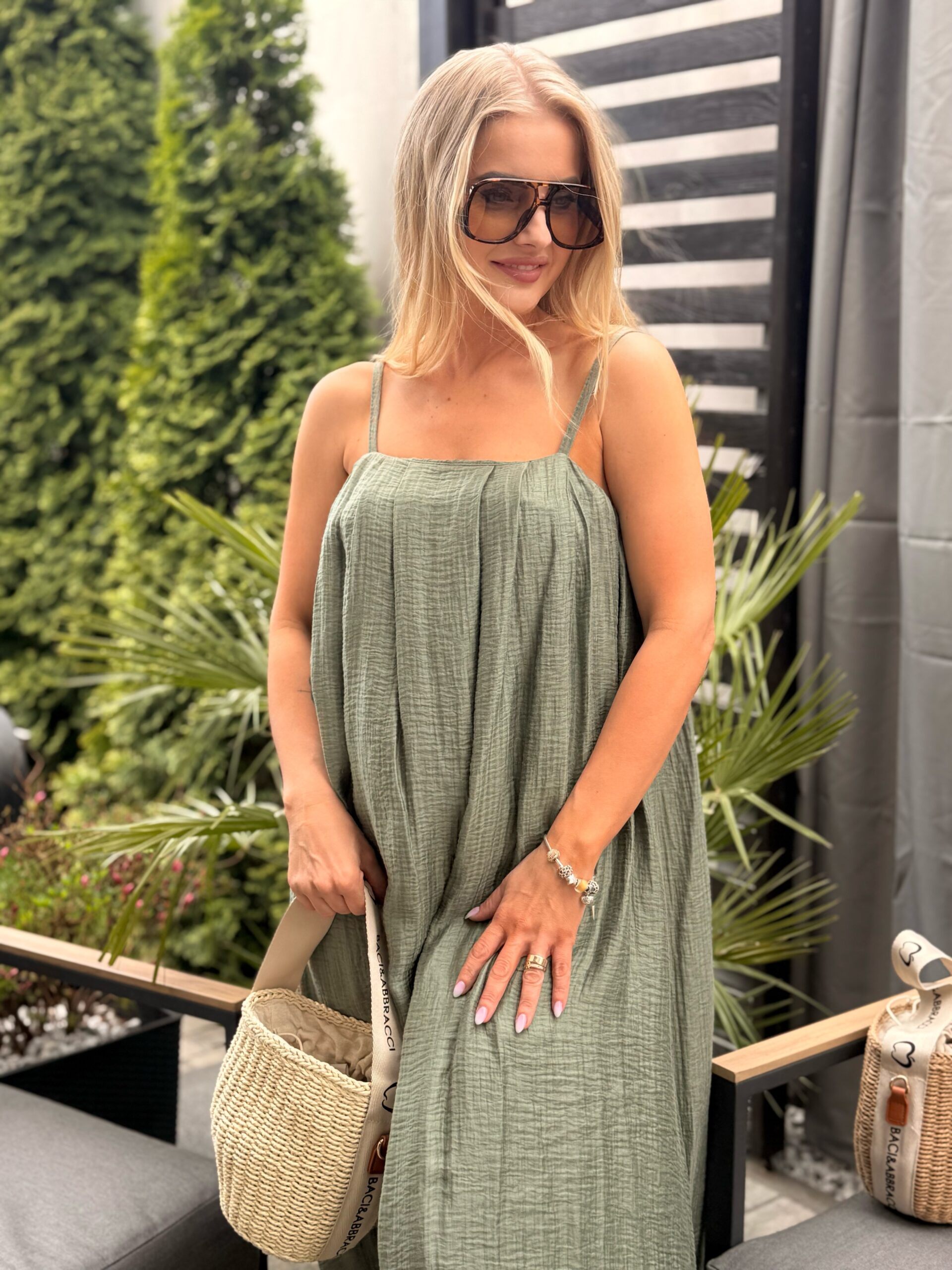 Sukienka RIVA khaki