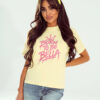 T-shirt Ricco & Bella Queen żółty