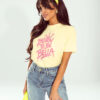 T-shirt Ricco & Bella Queen żółty