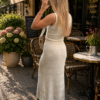 Komplet AMBER BOHO kremowy