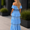 Sukienka Excellence MAJORKA baby blue