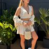 Komplet 3 w 1 Agatha Pucci SYDNEY beżowy