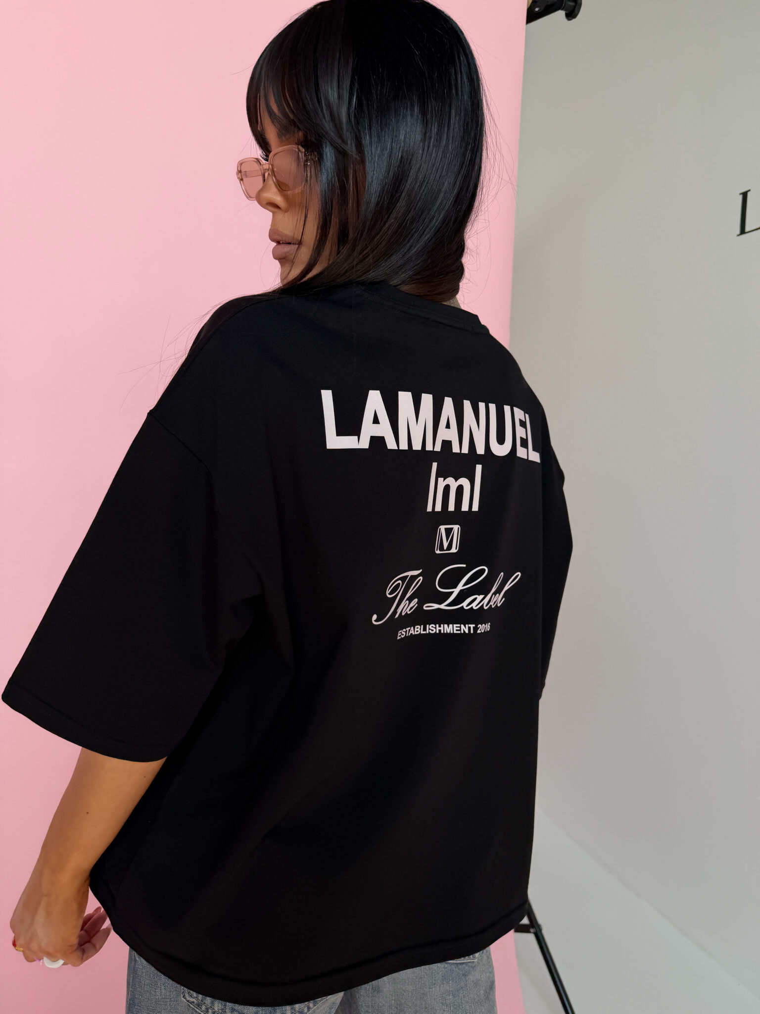 Tshirt Lamanuel LABEL czarny