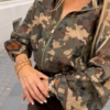 Włoska narzutka bomberka SOFIA moro