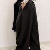Szerokie spodnie z wiskozy WIDE LEG czarne