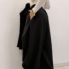 Szerokie spodnie z wiskozy WIDE LEG czarne