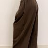 Szerokie spodnie z wiskozy WIDE LEG czekoladowe