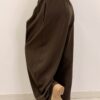 Szerokie spodnie z wiskozy WIDE LEG czekoladowe